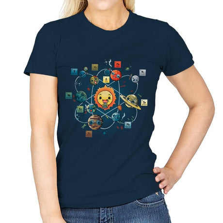 Chemical System - Womens T-Shirts RIPT Apparel Small / Navy