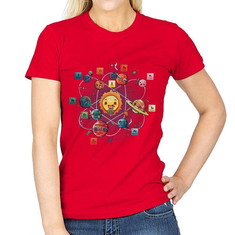 Chemical System - Womens T-Shirts RIPT Apparel Small / Red