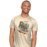 Chewie and Porg - Mens T-Shirts RIPT Apparel Small / Natural