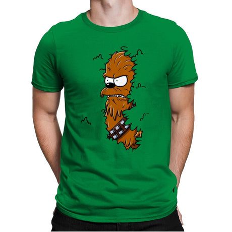 Chewie in a Hedge - Mens Premium T-Shirts RIPT Apparel Small / Kelly