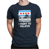 Chi Want To Believe Exclusive - Mens Premium T-Shirts RIPT Apparel Small / Indigo