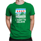 Chi Want To Believe Exclusive - Mens Premium T-Shirts RIPT Apparel Small / Kelly Green
