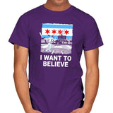 Chi Want To Believe Exclusive - Mens T-Shirts RIPT Apparel Small / Purple