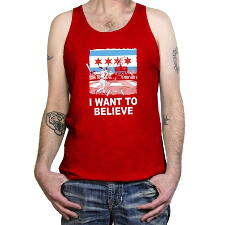 Chi Want To Believe Exclusive - Tanktop Tanktop Gooten X-Small / Red