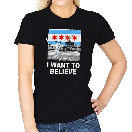 Chi Want To Believe Exclusive - Womens T-Shirts RIPT Apparel 3x-large / Black
