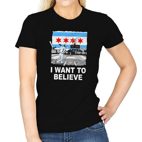 Chi Want To Believe Exclusive - Womens T-Shirts RIPT Apparel Small / Black