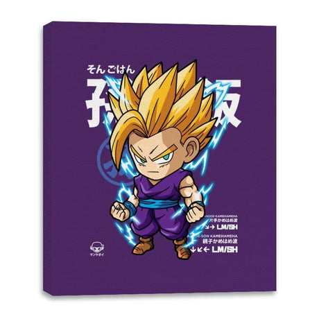 CHIBI Gohan - Canvas Wraps Canvas Wraps RIPT Apparel 16x20 / Purple