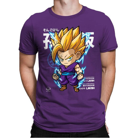 CHIBI Gohan - Mens Premium T-Shirts RIPT Apparel Small / Purple Rush