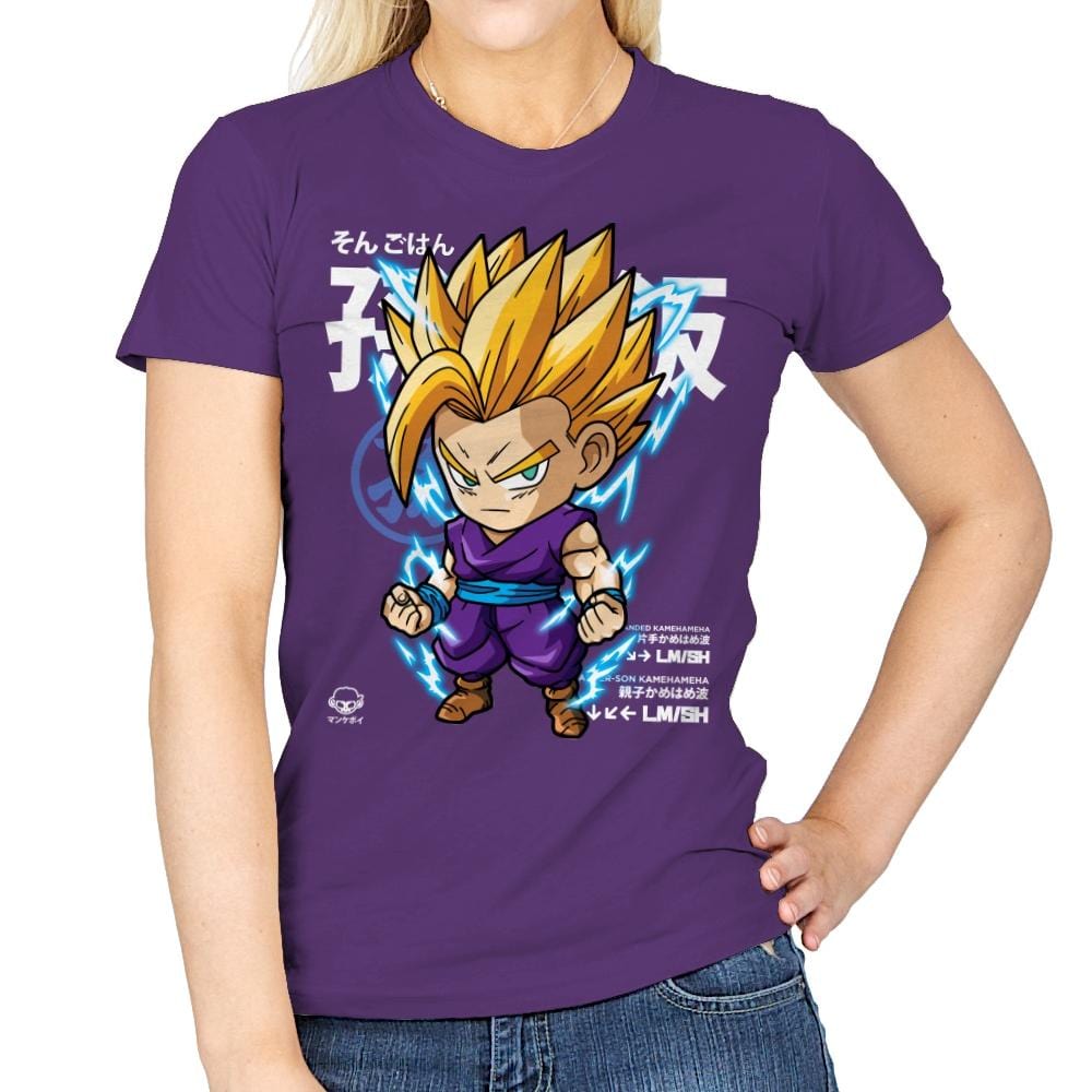 CHIBI Gohan - Womens T-Shirts RIPT Apparel Small / Purple