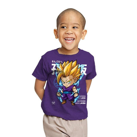 CHIBI Gohan - Youth T-Shirts RIPT Apparel X-small / Purple