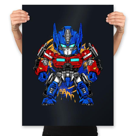 Chibi Optimus - Prints Posters RIPT Apparel 18x24 / Black