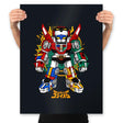 Chibi Voltron - Prints Posters RIPT Apparel 18x24 / Black