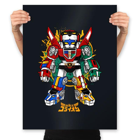 Chibi Voltron - Prints Posters RIPT Apparel 18x24 / Black