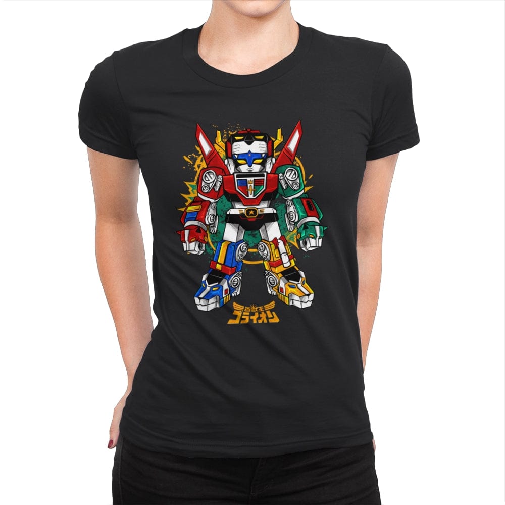 Chibi Voltron - Womens Premium T-Shirts RIPT Apparel Small / Black