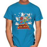 Chicken Fighter - Mens T-Shirts RIPT Apparel Small / Sapphire