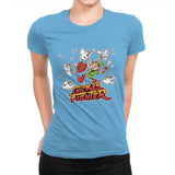 Chicken Fighter - Womens Premium T-Shirts RIPT Apparel Small / Turquoise