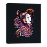 Chihiro Spirit - Canvas Wraps Canvas Wraps RIPT Apparel 16x20 / Black