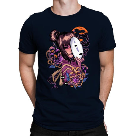 Chihiro Spirit - Mens Premium T-Shirts RIPT Apparel Small / Midnight Navy