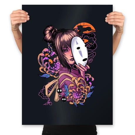 Chihiro Spirit - Prints Posters RIPT Apparel 18x24 / Black