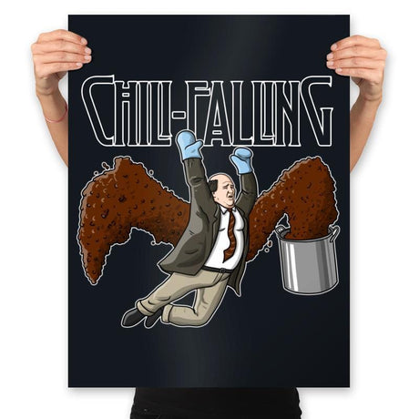 Chili-Falling - Prints Posters RIPT Apparel 18x24 / Black