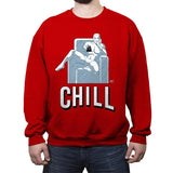Chill - Crew Neck Sweatshirt Crew Neck Sweatshirt RIPT Apparel Small / Red
