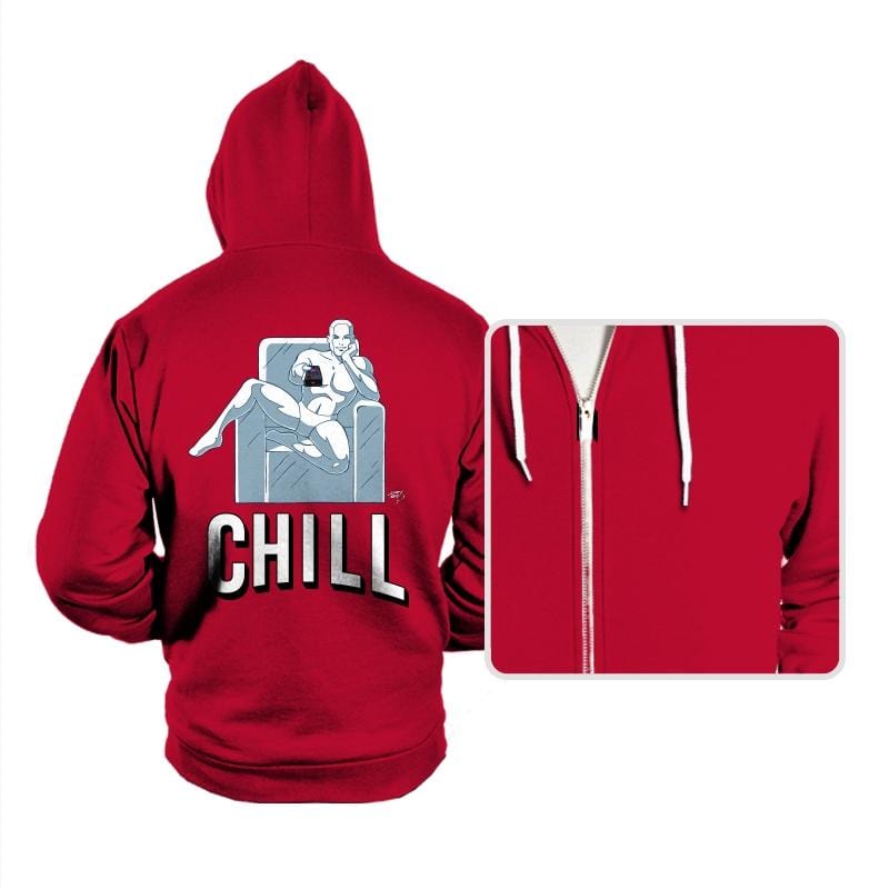 Chill - Hoodies Hoodies RIPT Apparel Small / Red