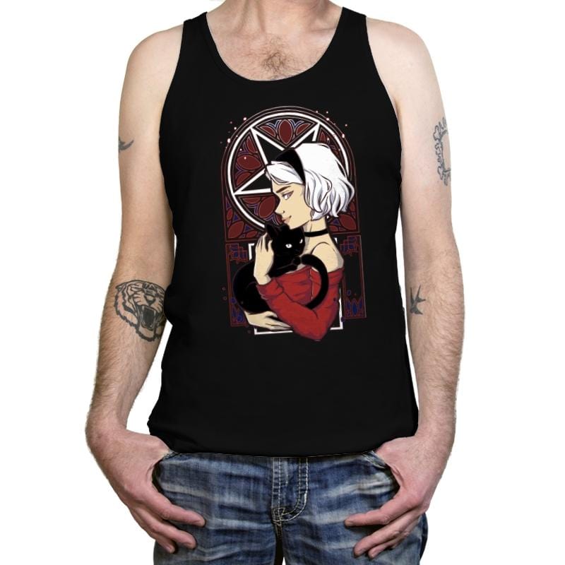 Chilling Teen Witch - Tanktop Tanktop RIPT Apparel X-Small / Black
