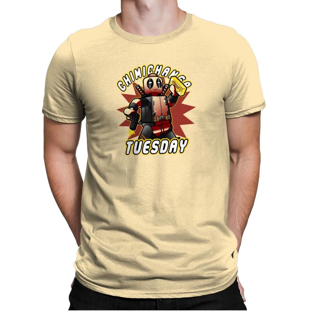 Chimichanga Tuesday Exclusive - Mens Premium T-Shirts RIPT Apparel Small / Banana Cream