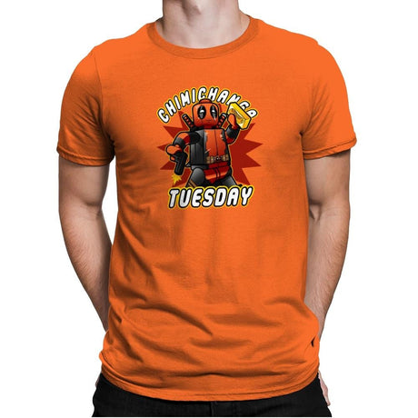 Chimichanga Tuesday Exclusive - Mens Premium T-Shirts RIPT Apparel Small / Classic Orange