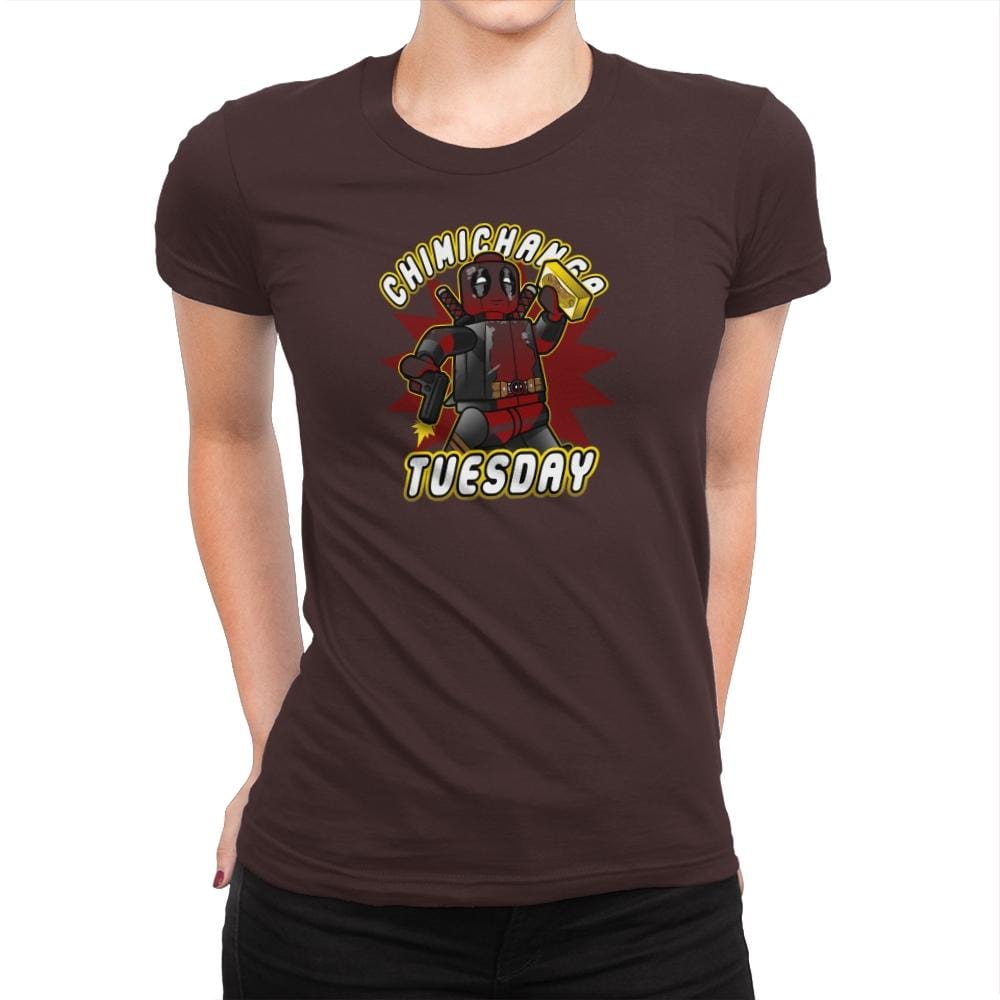 Chimichanga Tuesday Exclusive - Womens Premium T-Shirts RIPT Apparel Small / Dark Chocolate