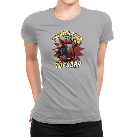 Chimichanga Tuesday Exclusive - Womens Premium T-Shirts RIPT Apparel Small / Heather Grey