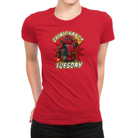 Chimichanga Tuesday Exclusive - Womens Premium T-Shirts RIPT Apparel Small / Red