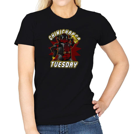 Chimichanga Tuesday Exclusive - Womens T-Shirts RIPT Apparel Small / Black
