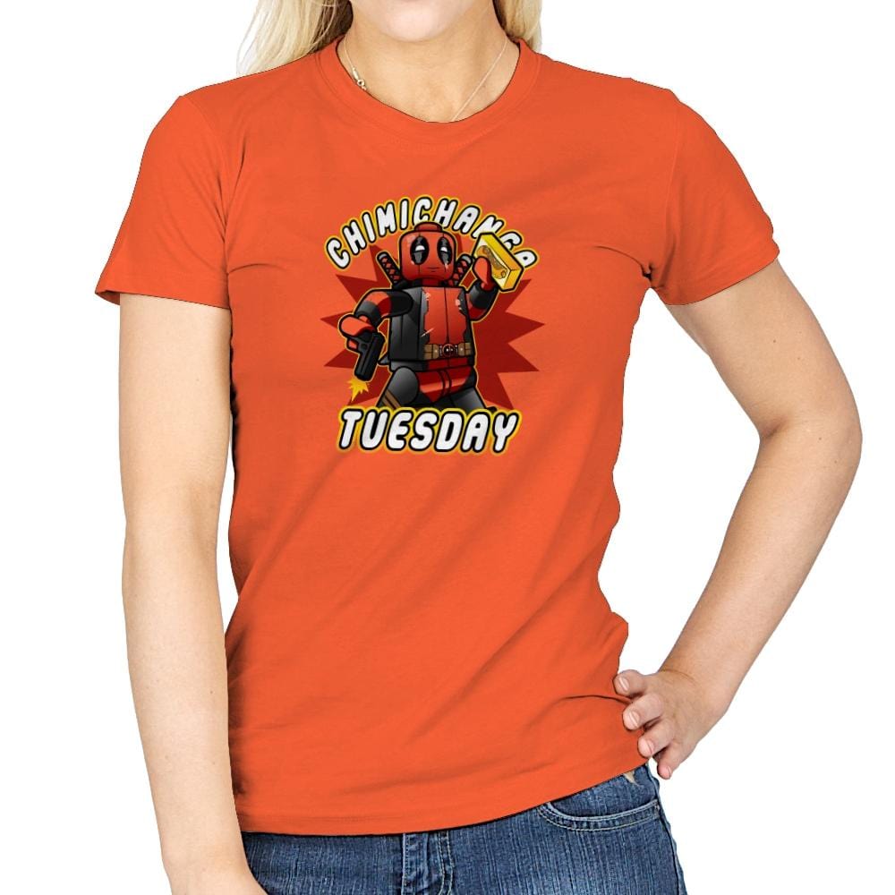 Chimichanga Tuesday Exclusive - Womens T-Shirts RIPT Apparel Small / Orange