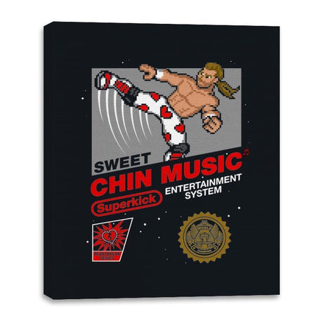 Chin Music - Best Seller - Canvas Wraps Canvas Wraps RIPT Apparel 16x20 / Black