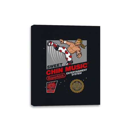 Chin Music - Best Seller - Canvas Wraps Canvas Wraps RIPT Apparel 8x10 / Black