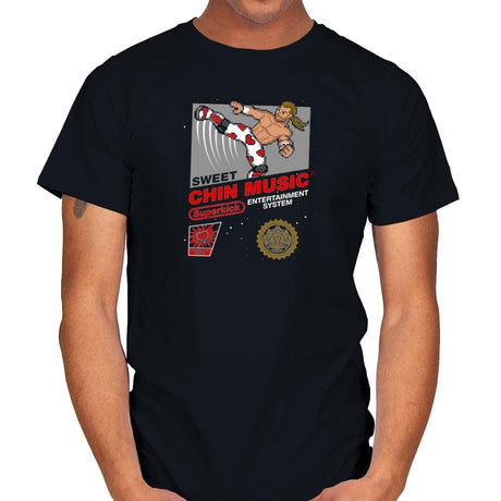 Chin Music - Mens T-Shirts RIPT Apparel Small / Black
