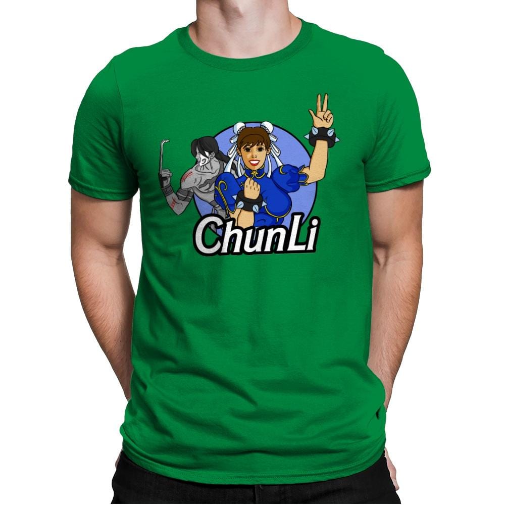 Chinese Fighter - Mens Premium T-Shirts RIPT Apparel Small / Kelly