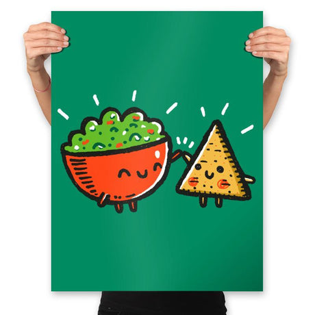 Chips And Guac - Prints Posters RIPT Apparel 18x24 / Kelly