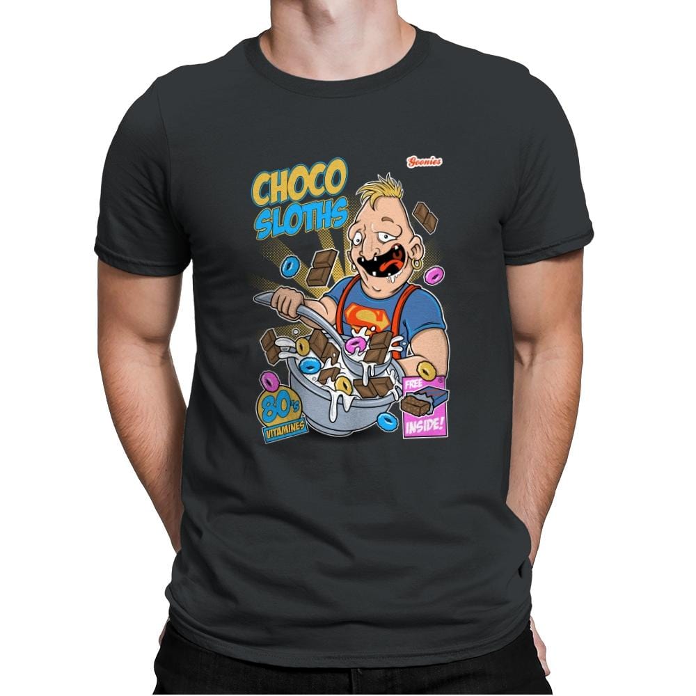 Choco Sloths - Mens Premium T-Shirts RIPT Apparel Small / Heavy Metal
