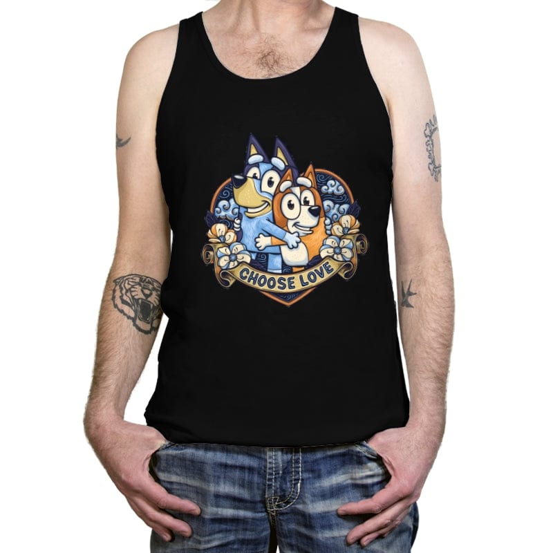 Choose Love - Tanktop Tanktop RIPT Apparel X-Small / Black