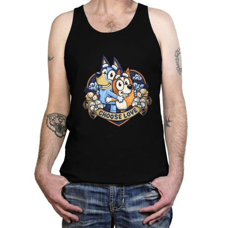 Choose Love - Tanktop Tanktop RIPT Apparel X-Small / Black