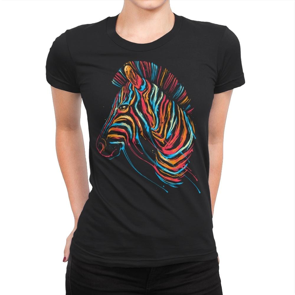 Choose To Be Colorful - Womens Premium T-Shirts RIPT Apparel Small / Black