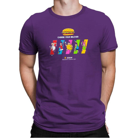 Choose Your Belcher Exclusive - Mens Premium T-Shirts RIPT Apparel Small / Purple Rush