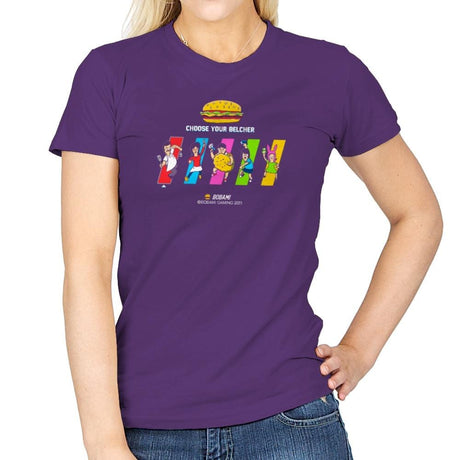 Choose Your Belcher Exclusive - Womens T-Shirts RIPT Apparel Small / Purple