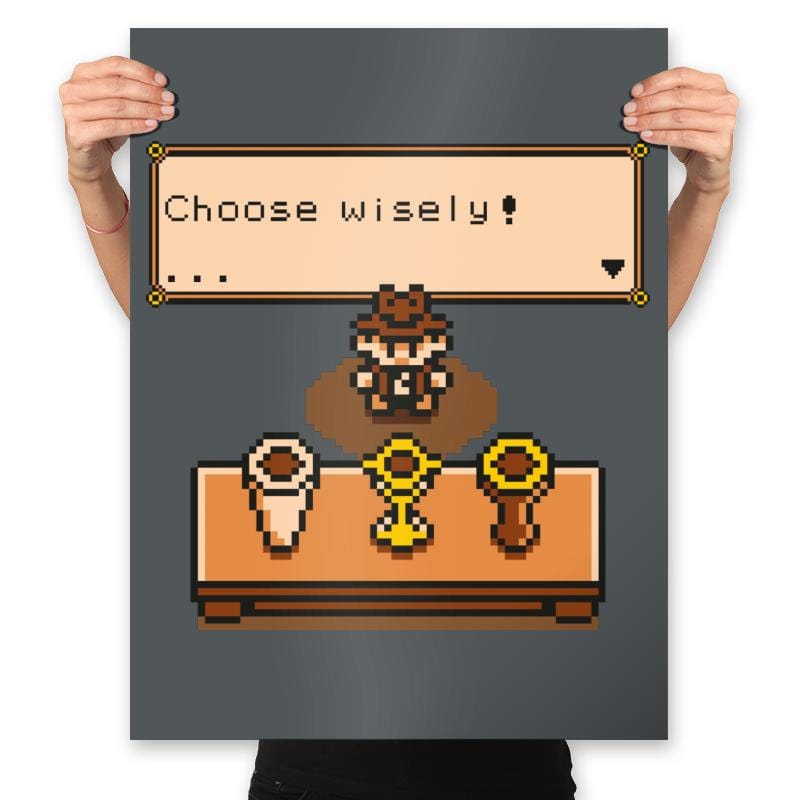 Choose your Grail - Prints Posters RIPT Apparel 18x24 / Charcoal