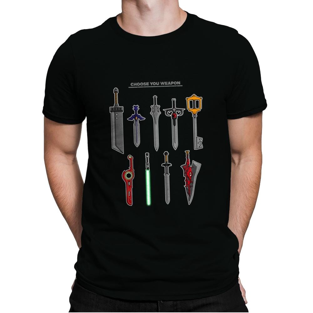 Choose Your Weapons - Mens Premium T-Shirts RIPT Apparel Small / Black