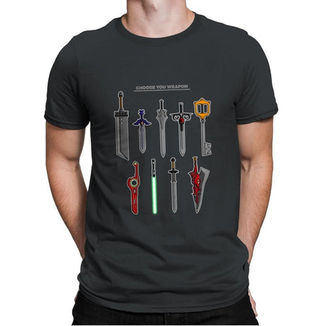 Choose Your Weapons - Mens Premium T-Shirts RIPT Apparel Small / Heavy Metal