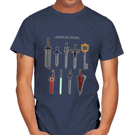 Choose Your Weapons - Mens T-Shirts RIPT Apparel Small / Navy