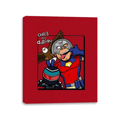 Chris and Adrian - Canvas Wraps Canvas Wraps RIPT Apparel 11x14 / Red